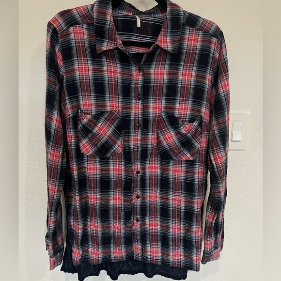 Free people plaid shirt - Picture 1 of 3
